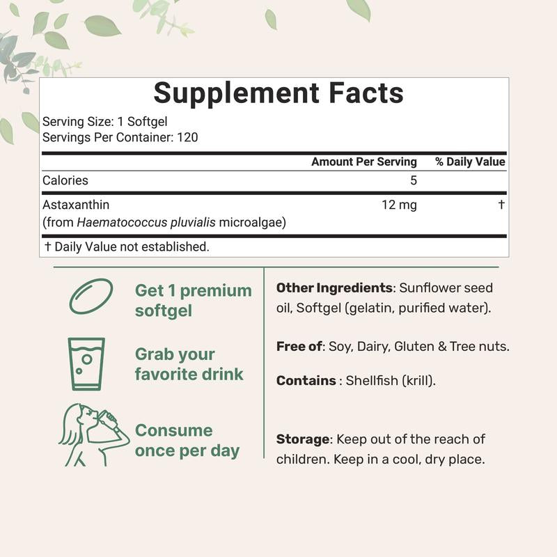 Astaxanthin - 120 Softgels